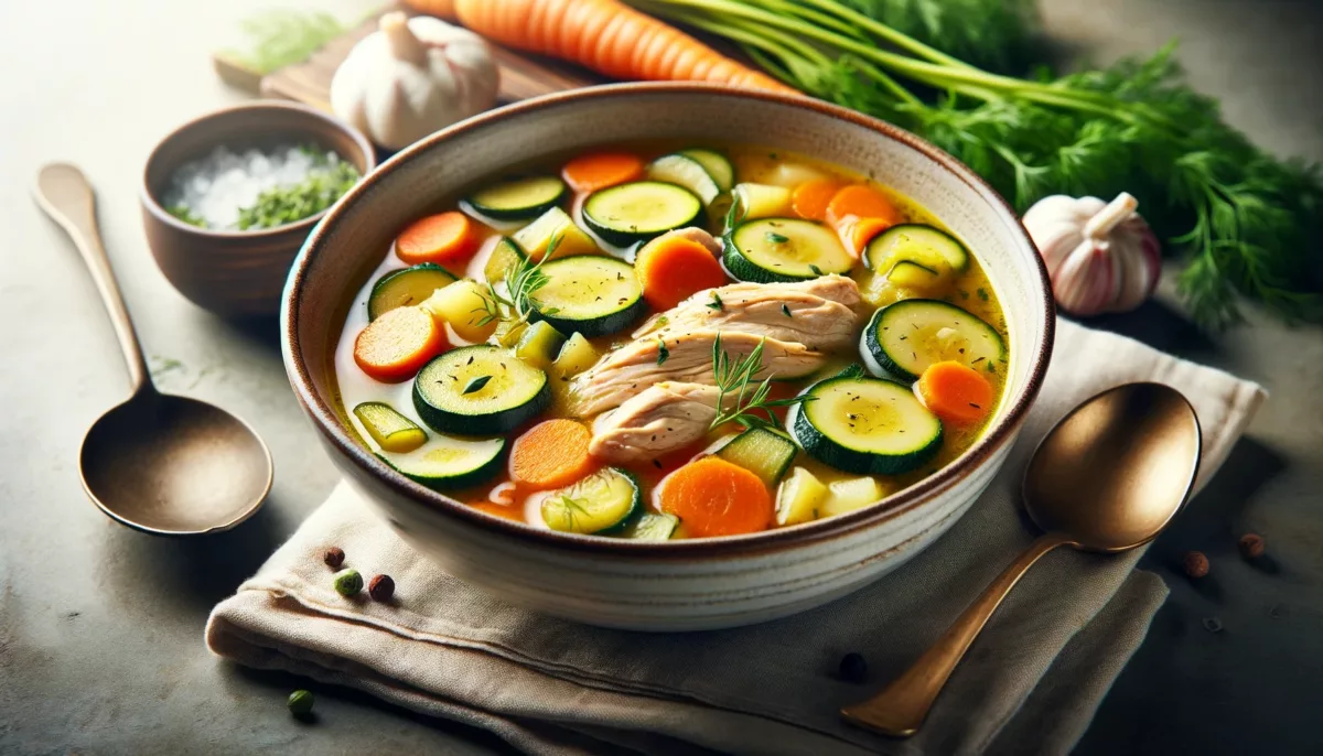 Symbolbild - Gemüsesuppe mit Hähnchen